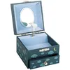 Image de TROUSSELIER - Renard dans la Forêt - Boîte à Bijoux Musicale - Idéal Cadeau Enfant - La Flute enchantée de Mozart - Colori Bleu Foncé - Phosphorescent - Brille dans la nuit
