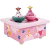 Image de TROUSSELIER - Soeurs Princesses - Boîte à Musique Dancing - Idéal Cadeau de Naissance - 2 Figurines Amovibles - Fonctionnement Simple - Musique Beautifull Dreamer - Colori Rose
