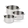Image de Set 3 casseroles inox Evolution 16, 18 et 20 cm et manche amovible Beka