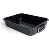 Image de Beka 14721324 Kitchen Roc Plat à four en acier émaillé noir moucheté 32 cm