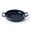 Image de Poêle grill en fonte émaillée 28 cm Nori 3 L noir Beka