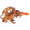 Image de Papo - Grande figurine - Dragon à Deux Têtes Or 38938, Jouet pour Enfants, 19,5 cm, Trésor du Monde Fantastique, Sculpture Détaillée pour Petits Explorateurs dès 3 Ans