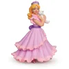 Image de Papo - Figurines A Collectionner - Princesse Avec Un Chat   Rose - Monde Enchanté   Multicolore - Convient Aux Filles Et Garçons - Enfants A Partir De 3 Ans