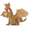 Image de Figurine Dragon Or Flamme Réaliste Collection Monde Enchanté Enfant 3 Ans