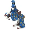 Image de Papo - Figurine Cheval Du Prince Philippe Bleu Réaliste - 3 Ans + - Collection Fantastique & Médiéval - Jeu Créatif Univers Chevaliers - Idée Cadeau Jouet Fille Garçon
