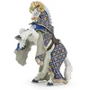 Image de Papo - Figurine Cheval Du Maître Des Armes Cimier Bélier Réaliste - 3 Ans + - Collection Fantastique & Médiéval - Jeu Créatif Univers Chevaliers - Idée Cadeau Jouet Fille Garçon