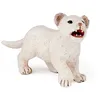 Image de Papo - Figurine Lionceau Blanc Réaliste - 3 Ans + - Collection La Vie Sauvage - Jeu Éducatif Jeunes Félins - Idée Cadeau Jouet Fille Garçon