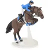 Image de Papo - Figurine cheval - Cheval de Saut d'Obstacle et Cavalier, jouet Enfants, Passion Équestre et Compétition, Rêve de Médailles et d'Obstacles dès 3 Ans