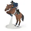 Image de Papo - Figurine Cheval Saut D’Obstacle Et Cavalier Réaliste - 3 Ans + - Collection Chevaux Poneys - Jeu Créatif Équitation - Idée Cadeau Jouet Fille Garçon