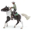 Image de Papo - Figurine Cheval Western Et Son Cavalier Réaliste - 3 Ans + - Collection Monde Équestre - Jeu Créatif Équitation Western - Idée Cadeau Jouet Fille Garçon