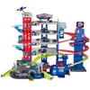 Image de Majorette - Garage Super Chase Center - 112 x 84 x 70cm - 6 Niveaux de Jeu - 5 Voitures, 1 Train Inclus - Ascenseur Motorisé - Sons et Lumières - Dès 5 Ans - 212059984