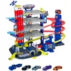 Image de Majorette - Garage Super Chase Center - 112 x 84 x 70cm - 6 Niveaux de Jeu - 5 Voitures, 1 Train Inclus - Ascenseur Motorisé - Sons et Lumières - Dès 5 Ans - 212059984
