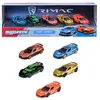 Image de Majorette - Rimac 5 Pièces Giftpack - 2 Modèles Exclusifs Inclus - Portes Ouvertes, Phares Translucides, Suspensions - Echelle 1/64ème - A Partir de 3 Ans