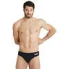 Image de Arena Homme Men's Team Swim Briefs Solid Slip de Bain, Black-White, 44 EU