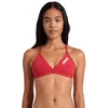 Image de arena Performance Team Solid Top Bikini Femme Sportif pour Piscine, Haut à Séchage Rapide en Tissu Maxfit Éco Résistant au Chlore avec Protection UV et Doublure à l’Avant