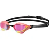 Image de Arena Cobra Core Swipe Lunettes de natation anti-buée unisexes pour homme et femme Verres miroir en polycarbonate Violet/corail