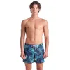 Image de arena Water Prints Allover Maillot de Bain Homme pour la Plage et la Piscine, Tissu Recyclé Confortable à Séchage Rapide avec Slip Intérieur en Maille et Poches Latérales