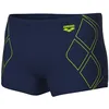 Image de ARENA Short de Bain Graphique pour Homme, Bleu Marine/Vert Arctique, Taille 36