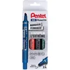 Image de Pentel N 60 Pochette de 4 Marqueurs Assortis Noir/Bleu/Rouge/Vert