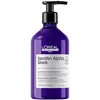 Image de L'OREAL PROFESSIONNEL - Shampoing Disciplinant Keratin Alpha Sleek - 28% de Frisottis en Moins - Nettoie - Renforce la Kératine du Cheveux - Technologie Brevetée - Sans Sulfate - pH Neutre - 500 ml