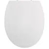Image de Spirella - Abattant WC de Toilette Thermoplastique Blanc Ralentisseur Double Frein de Chute Cuvette Universelle
