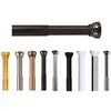 Image de Spirella, Barre tringle pour rideau de douche ou baignoire extensible sans perçage en Alu, Modèle KRETA, Résistant aux rayures, Fixation télescopique extensible à volonté, 75-125 cm, Noir