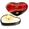 Image de Plaisirs Secrets Mini Bougie de Massage à la Vanille Boîte Coeur 35 ml