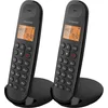 Image de Logicom ILOA 250 Téléphone Fixe sans Fil sans Répondeur - Duo - Téléphones analogiques et dect - Noir