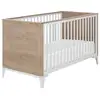 Image de Marcel lit bébé évolutif 70x140 Chêne blond/Blanc