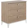 Image de Marcel commode 3 tiroirs Chêne blond/Blanc