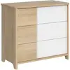 Image de Sacha commode 3 tiroirs Chêne