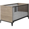 Image de Marcel lit bébé évolutif 70x140 Chêne blond/Noir
