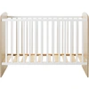 Image de Basile Lit Bébé Châtaignier naturel et Blanc