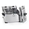 Image de Friteuse inox double cuve 7 L 4000 W KCPFR70X Kitchen Chef Professional