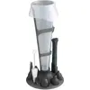 Image de MASTRAD - Set 2 Poches à Douille Professionnelle Réutilisables + Support + Goupillon de Nettoyage - Cuisine Pâtisserie Desserts - Contenance 500ml et 1L - Sans BPA, Noir