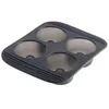 Image de MASTRAD - Moule 4 Babas - 100% Silicone Premium - Anti-Adhésif - Maintien Parfait - Gris Fumé, 28.5 x 23.5 x 3.3