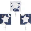 Image de Merlin set 3 patères Bleu