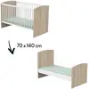 Image de Access Lit bébé évolutif Bois blanc