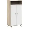 Image de Access Armoire 2 portes 1 niche Bois blanc