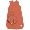 Image de Gigoteuse + doudou mouchoir Uni Terracotta Rouge
