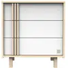 Image de Nature Commode 3 Tiroirs Chêne Velours - blanc