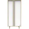 Image de Nature Armoire 2 Portes Chêne Velours - blanc