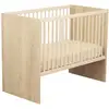 Image de Paloma Lit bébé Bois chêne sépia