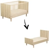Image de Paloma Lit bébé évolutif Bois chêne sépia