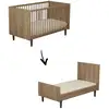 Image de Mokka Lit bébé évolutif Little big bed Chêne / Mokka