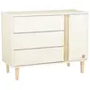 Image de Paloma Commode 3 tiroirs 1 porte Blanc neige