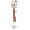 Image de Attache-sucette coton bio Petit Coeur Vieux Rose