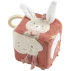 Image de Cube d'activités coton bio Petit Coeur Vieux Rose