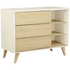 Image de Kronos Commode 3 tiroirs 3 niches Blanc Neige