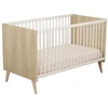 Image de Kronos Lit bébé évolutif Chêne strié sépia